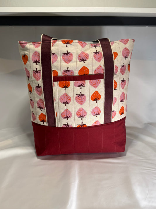 Everyday Tote Bag- Strawberry Fields