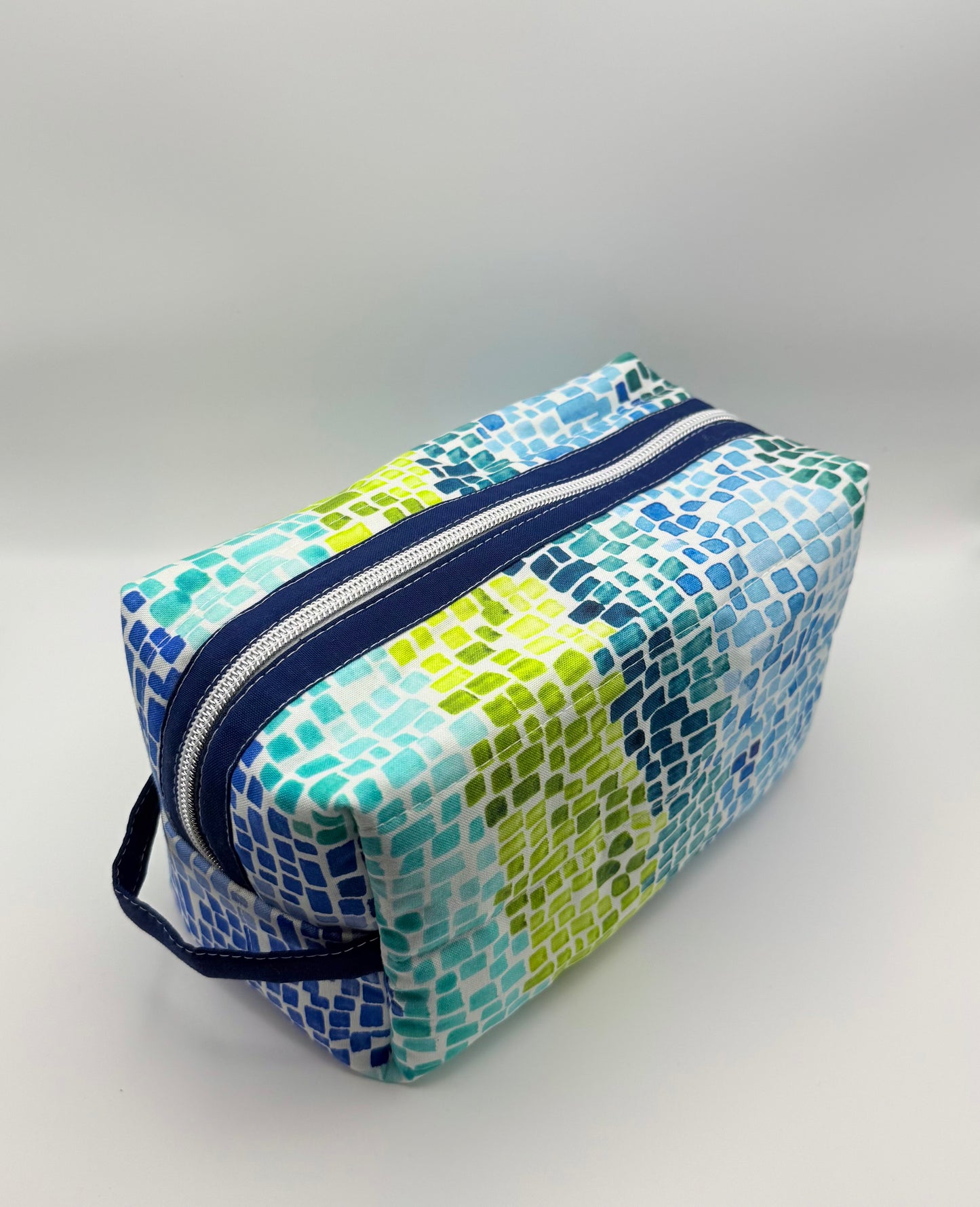 Medium Travel Pouch- Falling Tiles