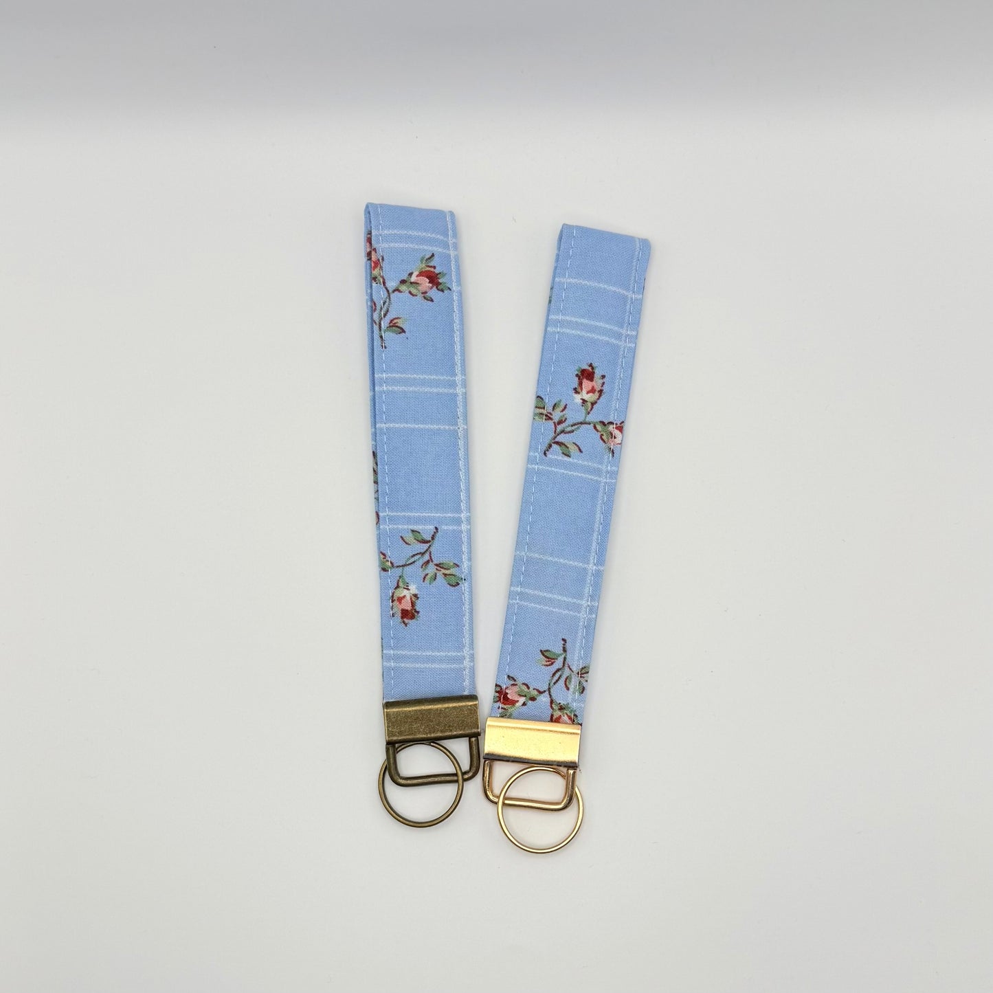 NoCo Keychain- Blue Roses