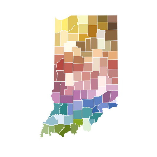 Indiana Counties Sticker
