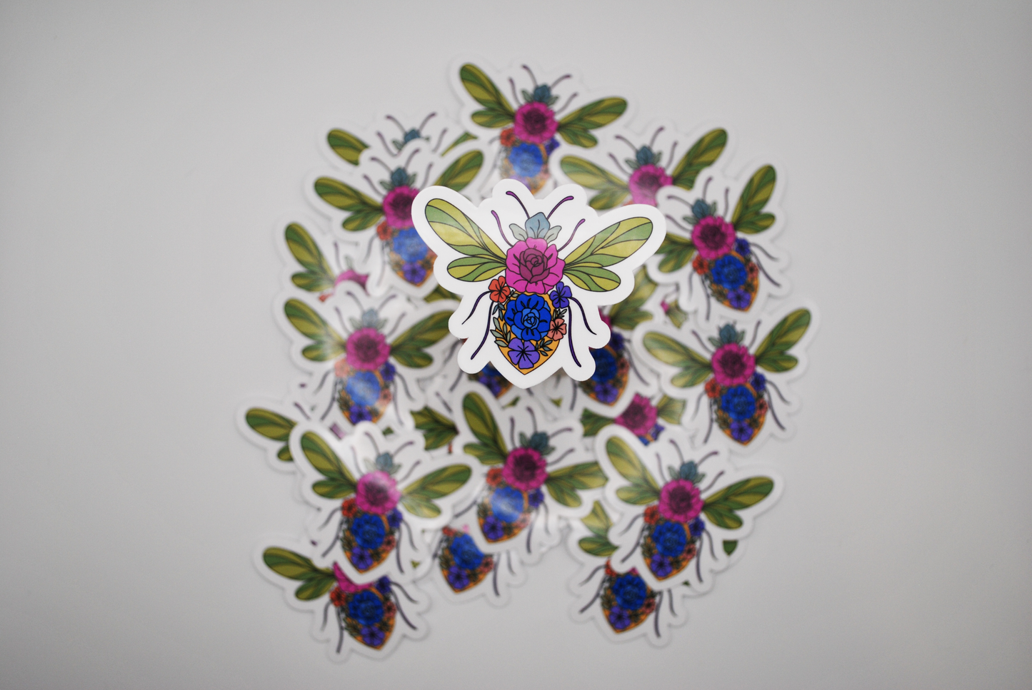 Vibrant Bee Sticker