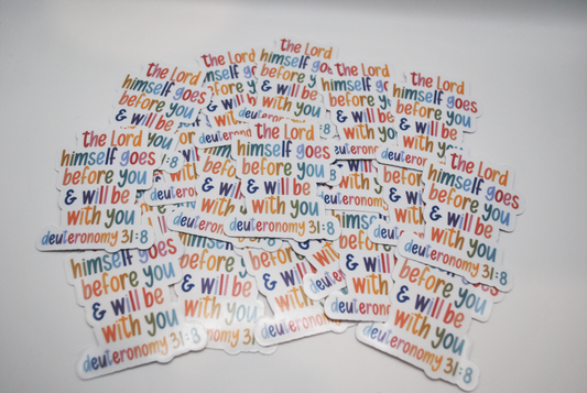 Deuteronomy Verse Sticker