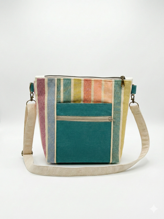 NoCo Crossbody Bag- Colorful Stripes