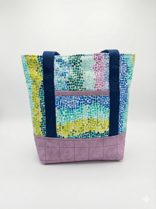 Everyday Tote Bag- Falling Tiles