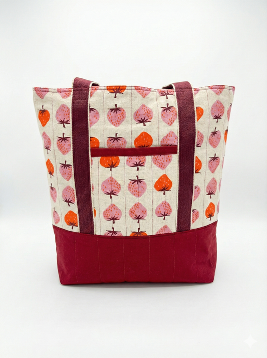 Everyday Tote Bag- Strawberry Fields