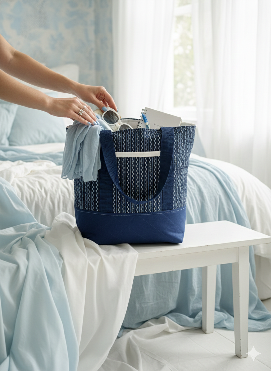 Everyday Tote Bag- True Navy