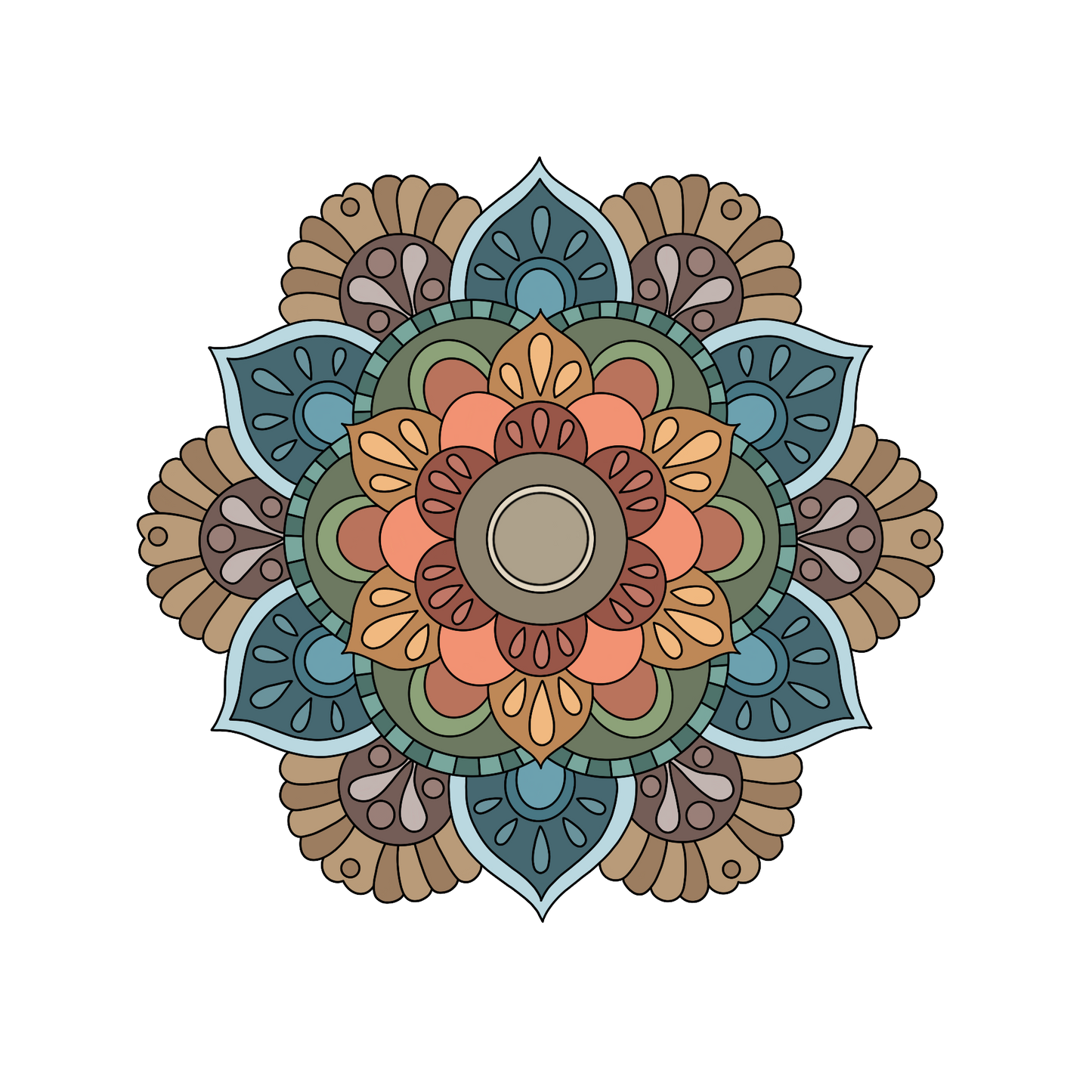 NoCo Bright Mandala Sticker
