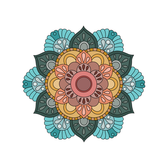 Summer Camp Mandala Sticker