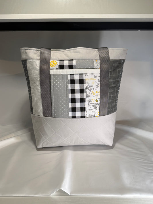 Everyday Tote Bag- Buzzing Grey