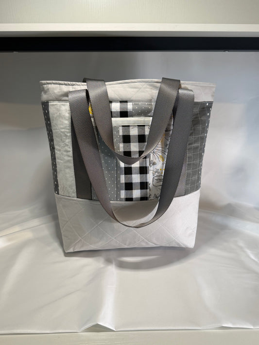Everyday Tote Bag- Buzzing Grey