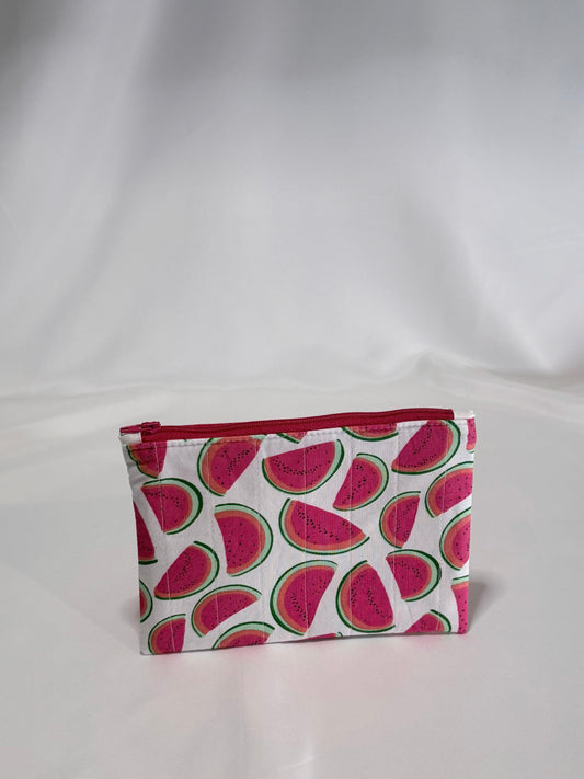 Slim Zip Pouch- Watermelons