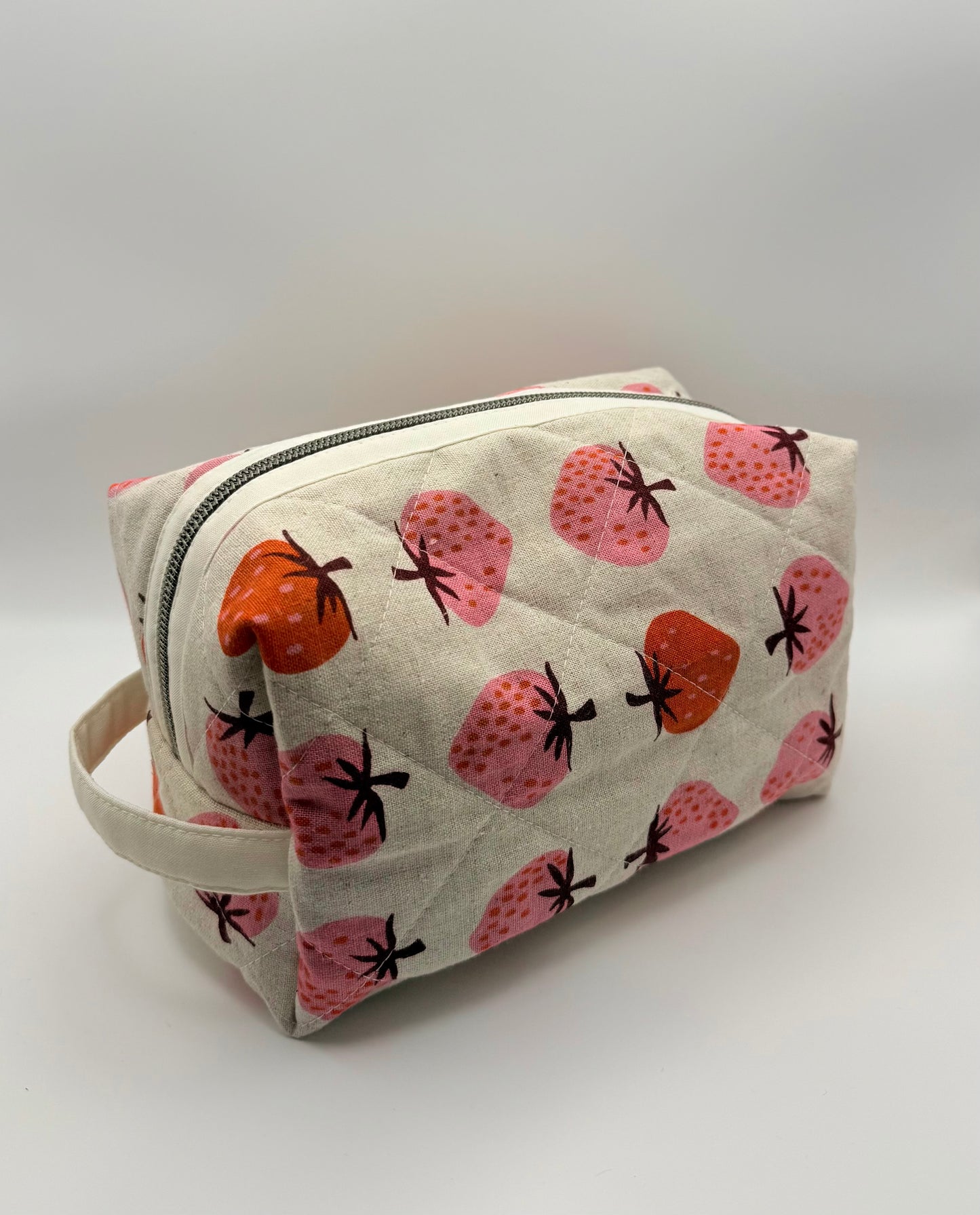 Medium Travel Pouch- Strawberry Fields