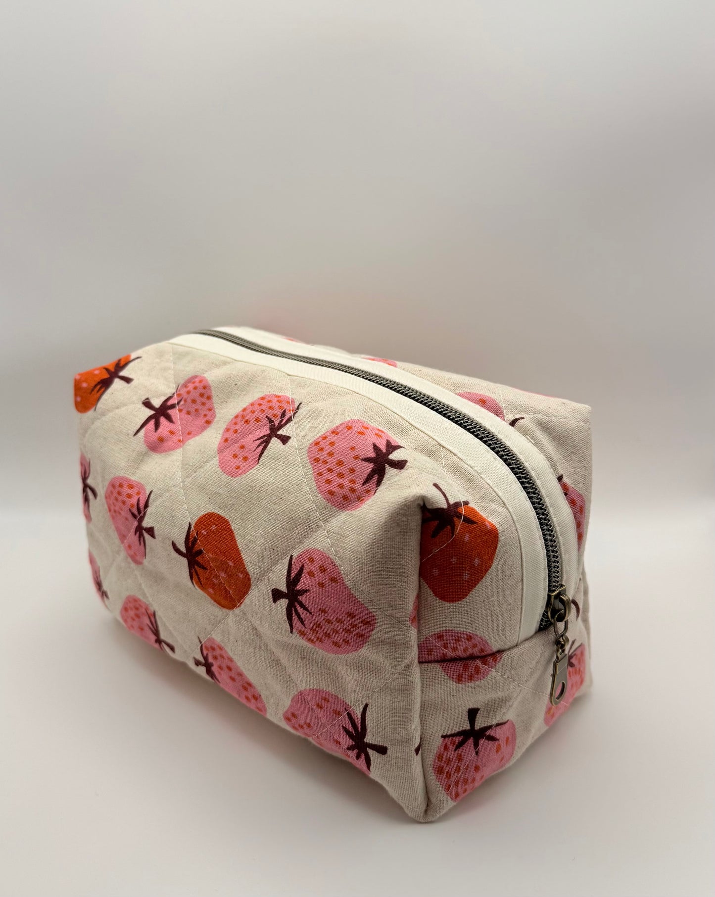 Medium Travel Pouch- Strawberry Fields