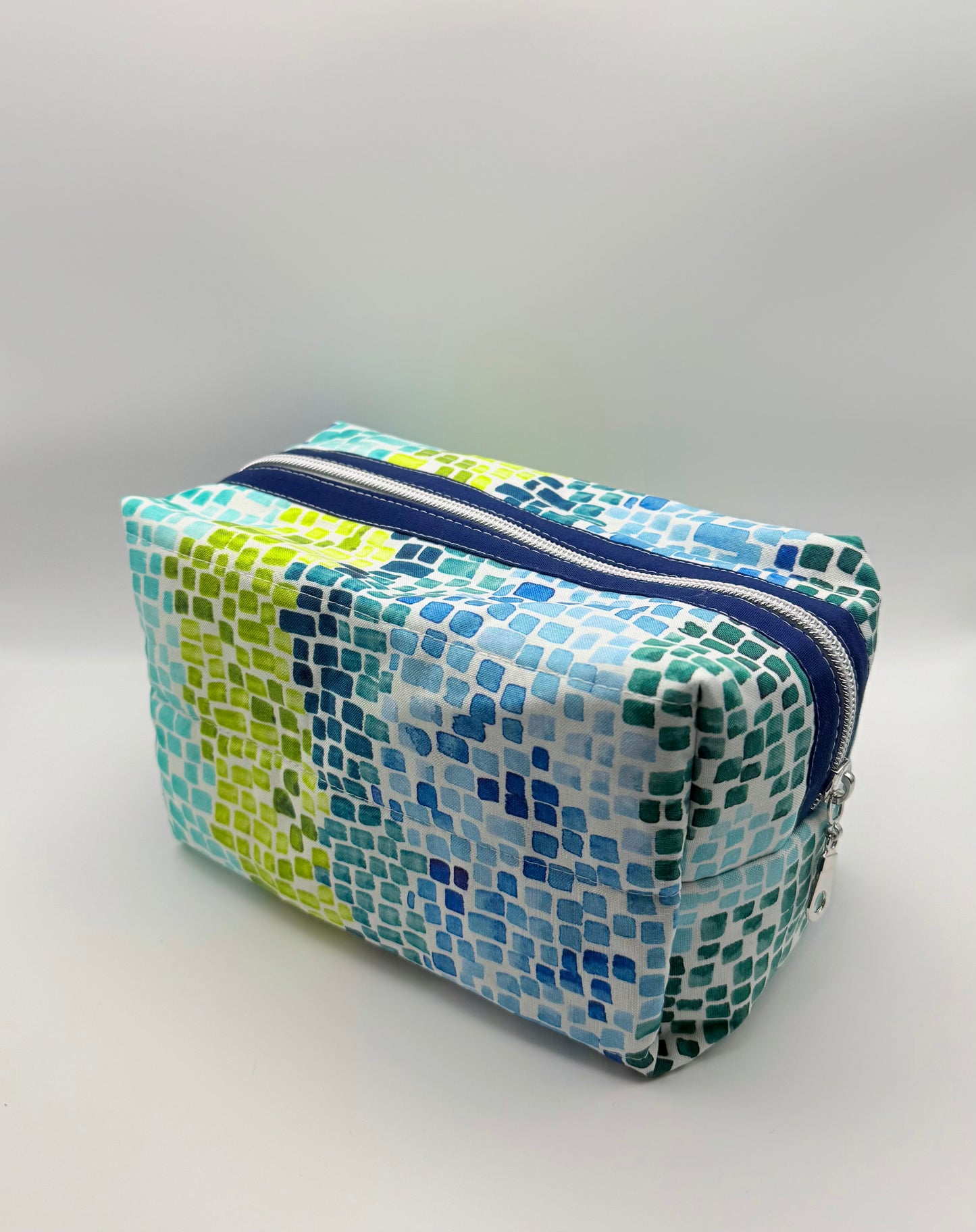 Medium Travel Pouch- Falling Tiles