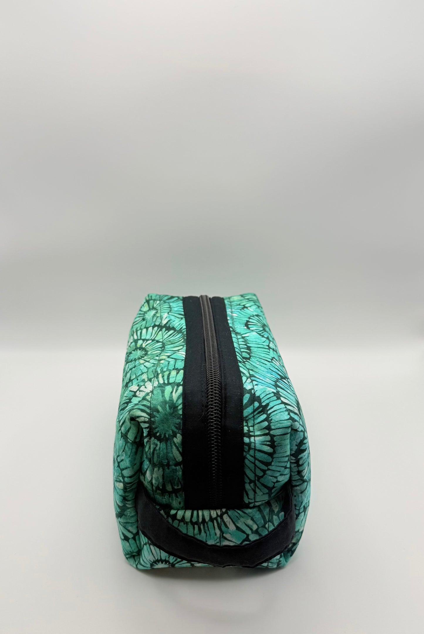 Small Travel Pouch- Teal Tie Dye