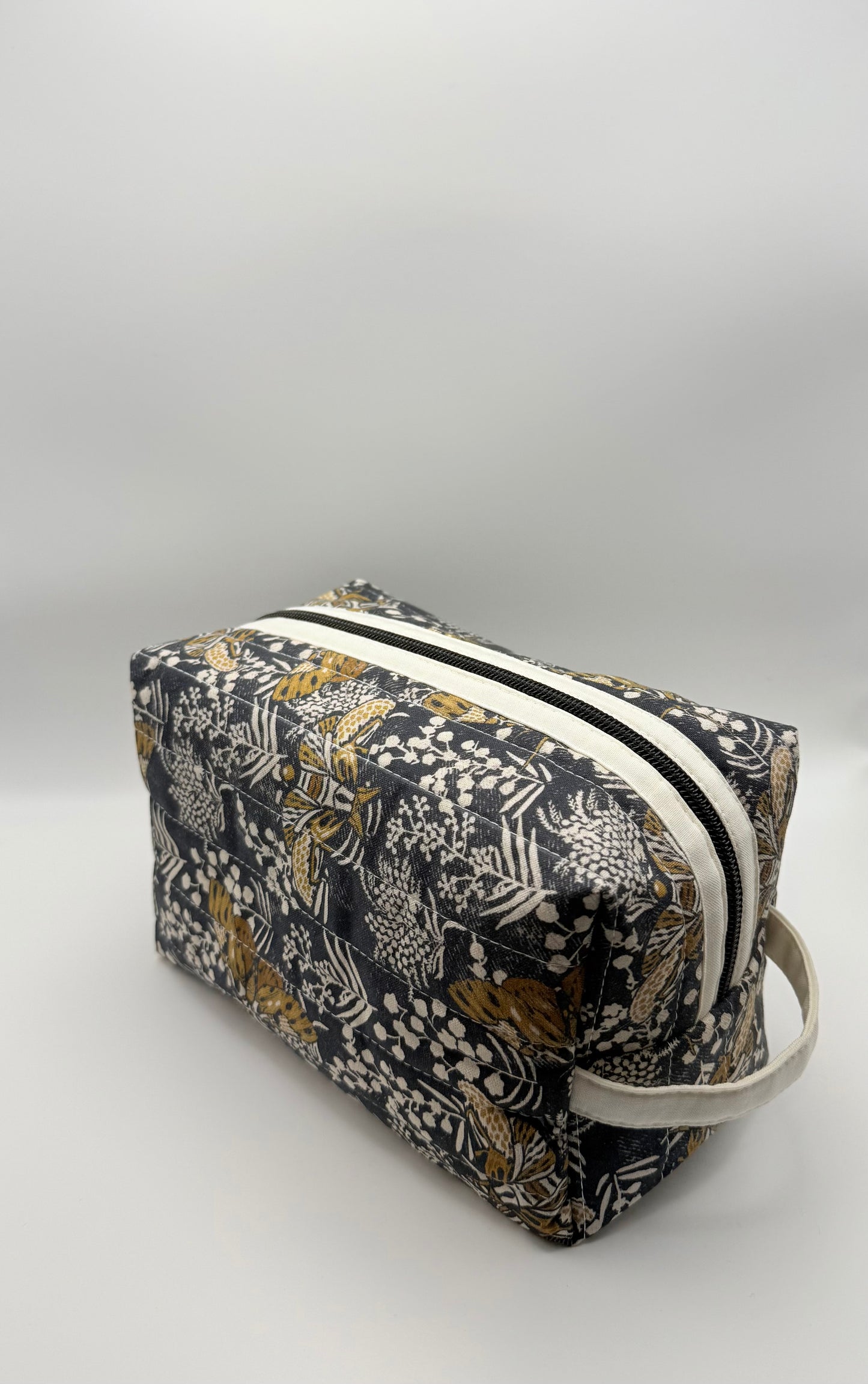 Medium Travel Pouch- Black Moths