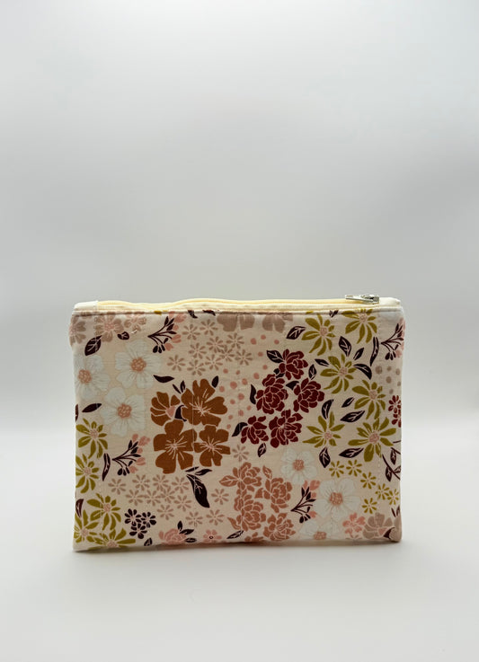Slim Zip Pouch- Dainty Florals