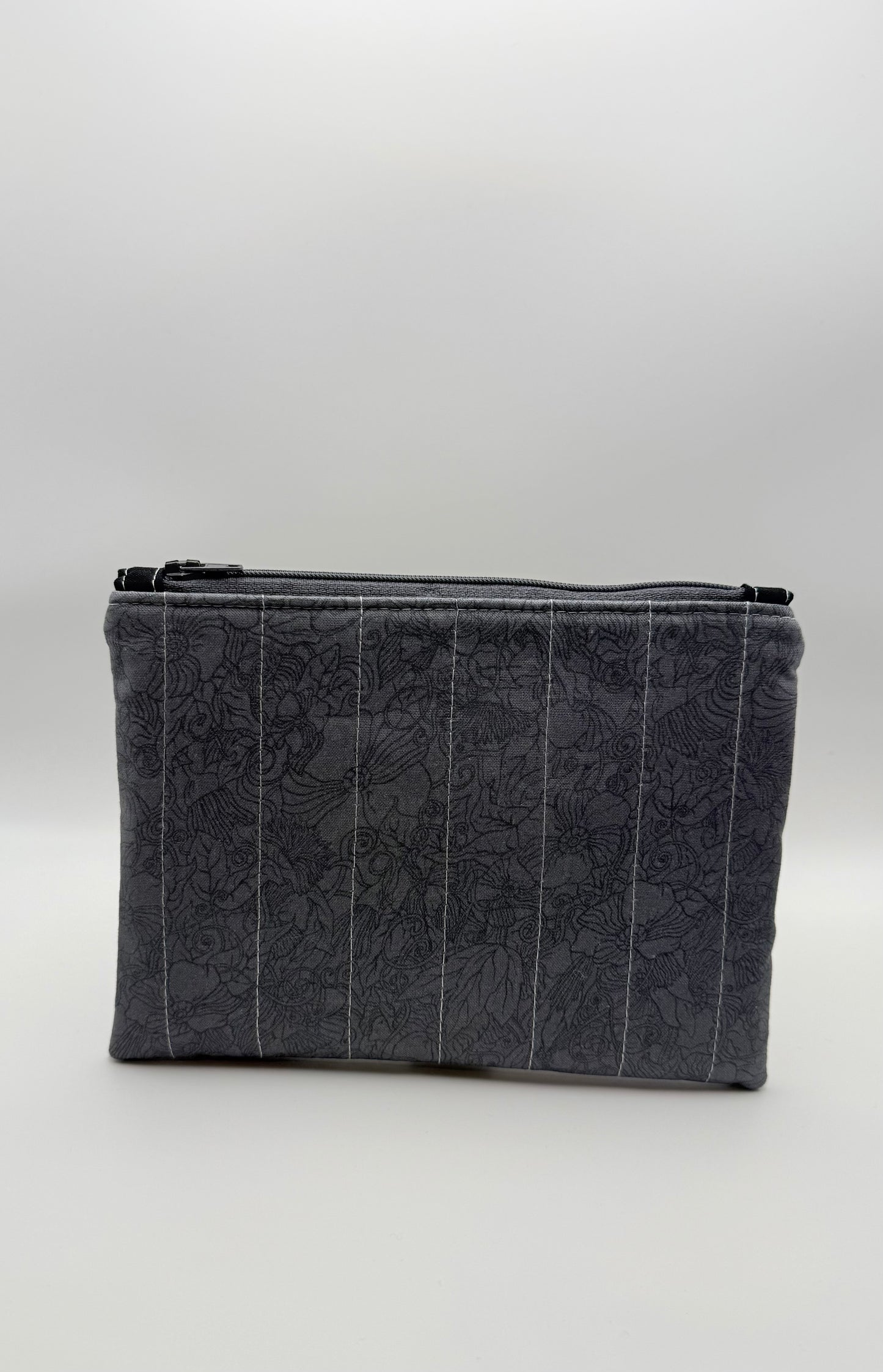 Slim Zip Pouch- DG Floral Outline