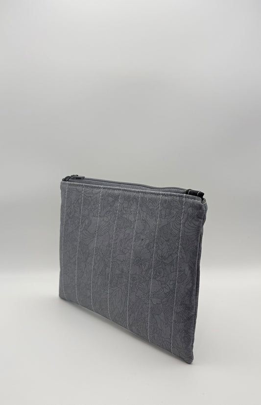 Slim Zip Pouch- DG Floral Outline