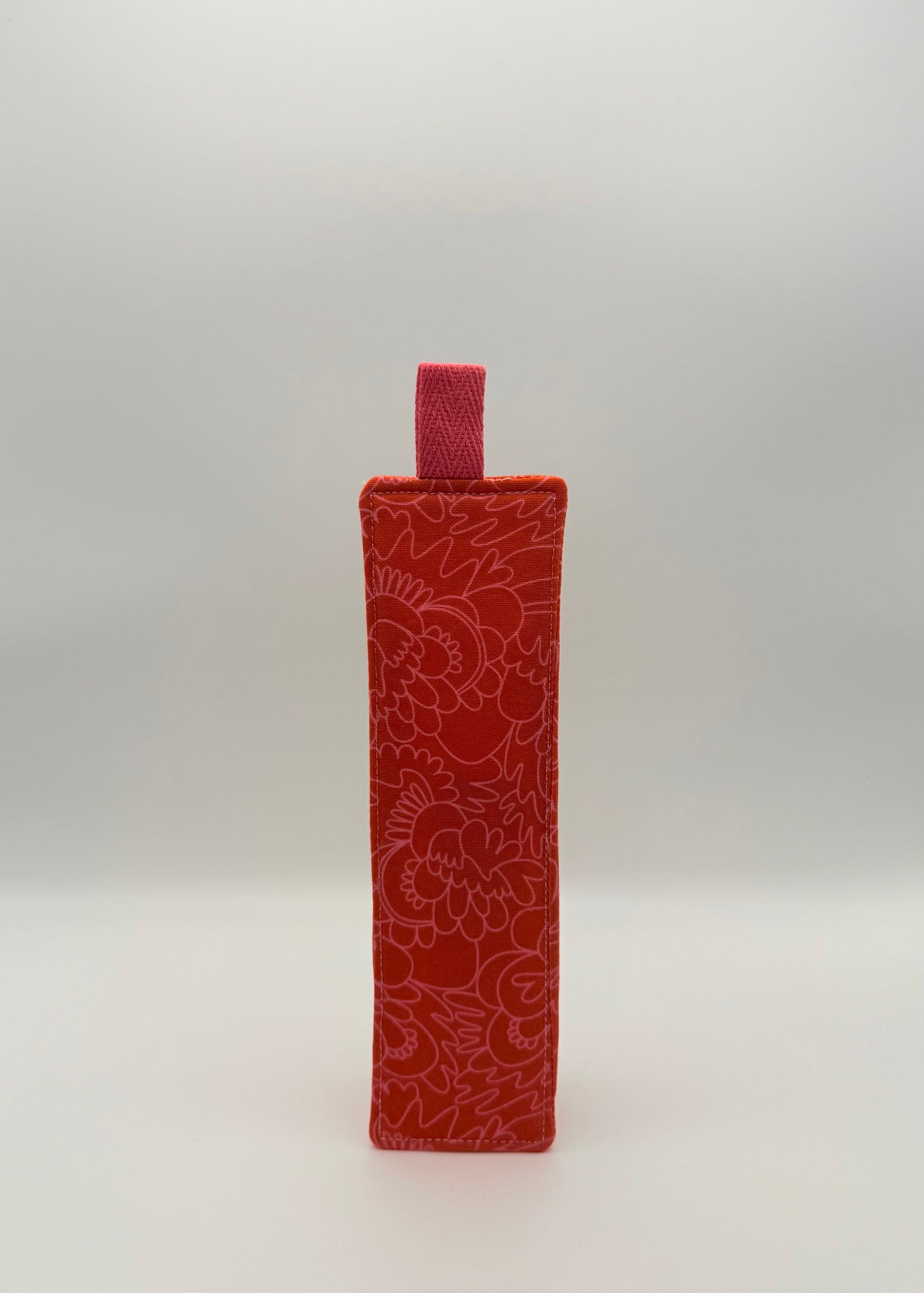 Quilted Bookmark- Big Red