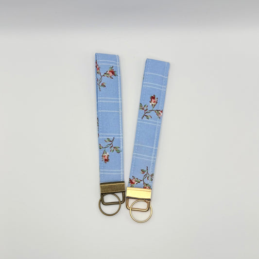 NoCo Keychain- Blue Roses