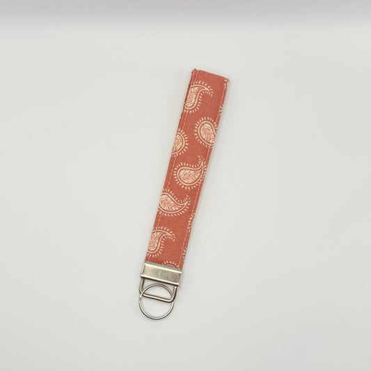 NoCo Keychain- Mauve Paisley