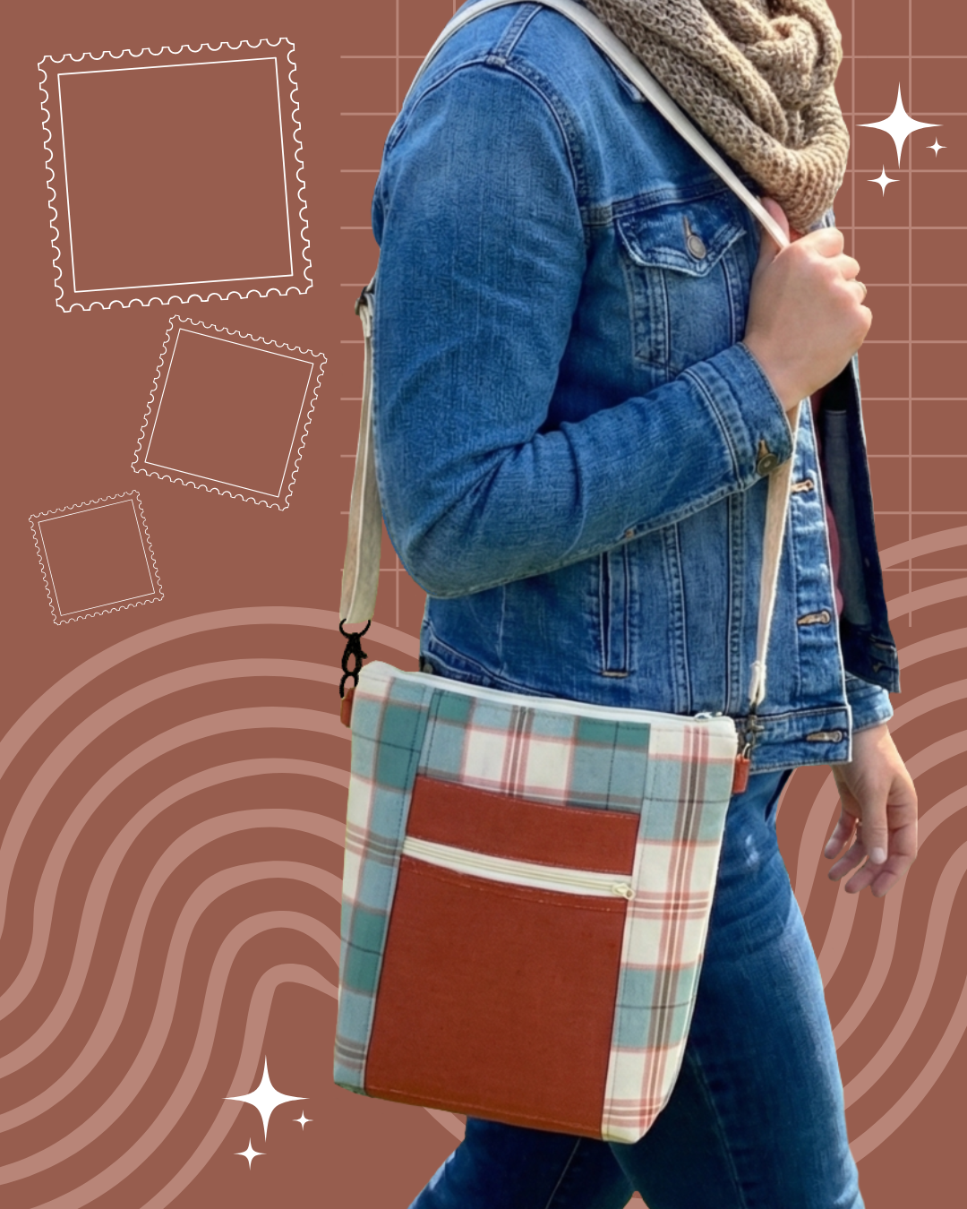 NoCo Crossbody Bag- Fallscape Plaid