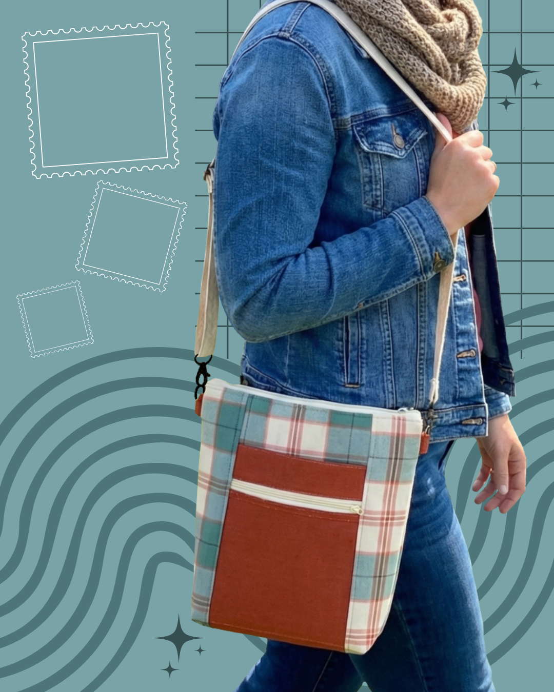 NoCo Crossbody Bag- Fallscape Plaid